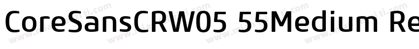 CoreSansCRW05 55Medium Regula字体转换